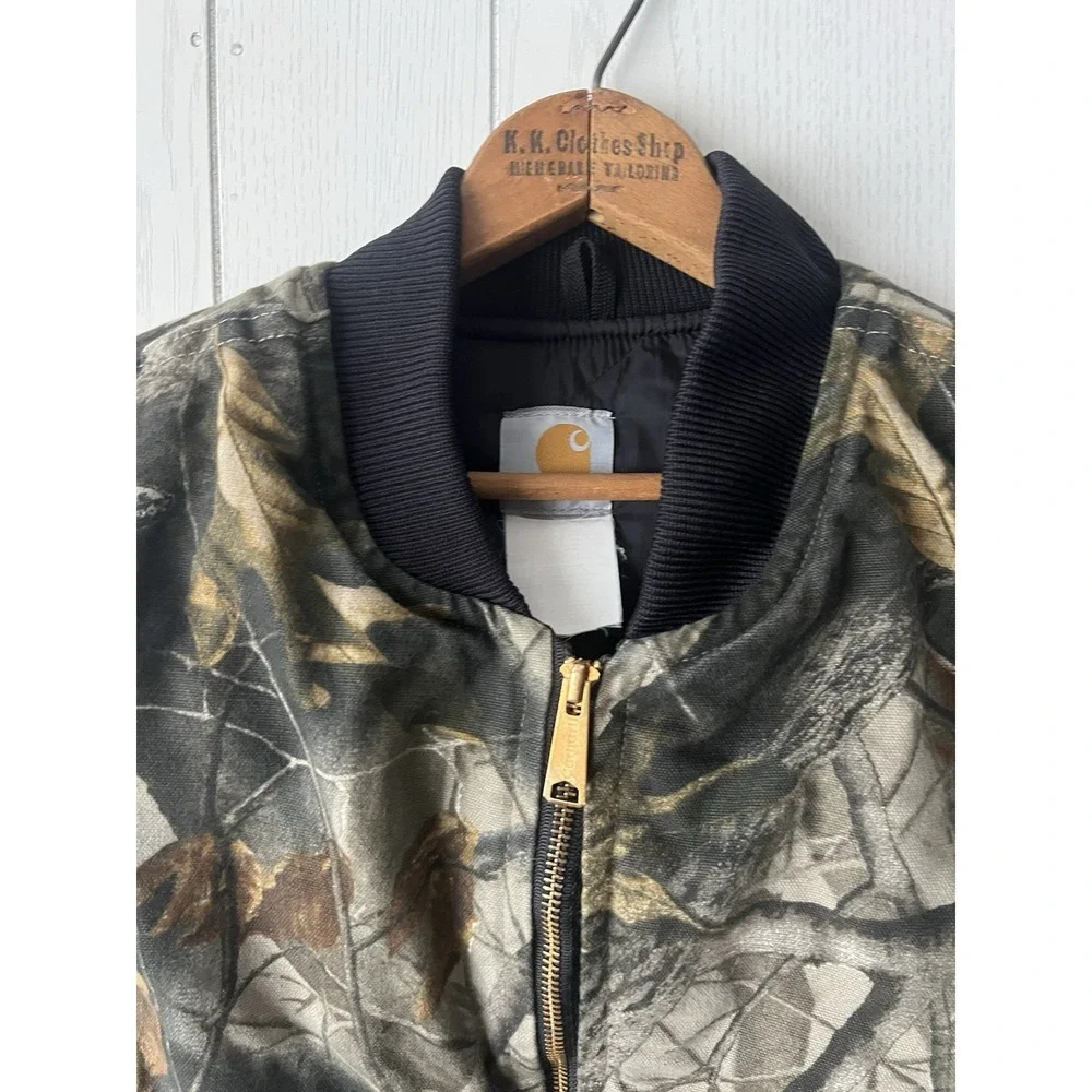 VTG Carhartt V20 CMO Realtree Camo Arctic Quilt Lined Vest Mens L USA